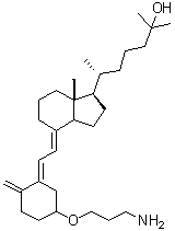 3-O-(2-Aminopropyl)-25-hydroxyvitamin D3 molecular structure (CAS 163018-26-6)