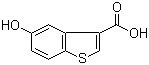 结构式 CAS# 16304-39-5, 5-羟基苯并[b]噻吩-3-甲酸