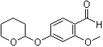 2-甲氧基-4-(四氢吡喃-2-基氧基)苯甲醛分子结构 (CAS 163041-68-7)