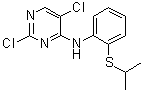 2,5-Dichloro-N-[2-[(1-methylethyl)thio]phenyl]-4-pyrimidinamine molecular structure (CAS 1632485-14-3)