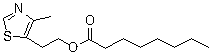 Octanoic acid 2-(4-methyl-5-thiazolyl)ethyl ester molecular structure (CAS 163266-17-9)