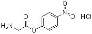 甘氨酸对硝基苯基酯盐酸盐分子结构 (CAS 16336-29-1)
