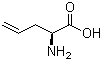 (S)-(-)-2-氨基-4-戊烯酸分子结构 (CAS 16338-48-0)