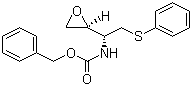[S-(R,S)]-Phenylmethyl [1-oxiranyl-2-(phenylthio)ethyl]carbamate molecular structure (CAS 163462-16-6)