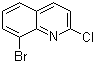 8-溴-2-氯喹啉分子结构 (CAS 163485-86-7)