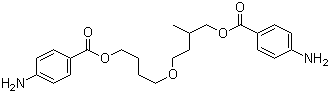 聚(1,4-丁二醇-3-甲基-1,4-丁二醇)醚双(4-氨基苯甲酸酯)分子结构 (CAS 163578-99-2)