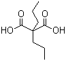 二丙基丙二酸分子结构 (CAS 1636-27-7)