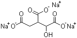 异柠檬酸三钠盐分子结构 (CAS 1637-73-6)