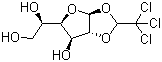 1,2-O-[(1S)-2,2,2-三氯亚乙基]-alpha-D-呋喃葡萄糖分子结构 (CAS 16376-36-6)