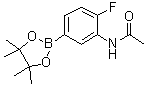 N-[2-Fluoro-5-(4,4,5,5-tetramethyl-1,3,2-dioxaborolan-2-yl)phenyl]acetamide molecular structure (CAS 1638329-59-5)