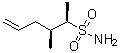 (2R,3S)-3-甲基-5-己烯-2-磺酰胺分子结构 (CAS 1638587-36-6)