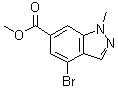 4-Bromo-1-methyl-1H-indazole-6-carboxylic acid methyl ester molecular structure (CAS 1638759-79-1)
