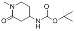 N-(1-甲基-2-氧代-4-哌啶基)-氨基甲酸1,1-二甲基乙基酯分子结构 (CAS 1638767-22-2)