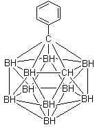 1-苯基-闭式-1,2-二碳杂十二硼烷分子结构 (CAS 16390-61-7)