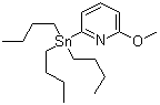 6-甲氧基-2-(三丁基锡烷基)吡啶分子结构 (CAS 164014-94-2)