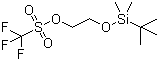 三氟甲基磺酸 2-[[(叔丁基)二甲基硅烷]氧基]乙酯分子结构 (CAS 164162-36-1)
