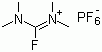 Fluoro-N,N,N',N'-tetramethylformamidinium hexafluorophosphate molecular structure (CAS 164298-23-1)