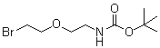[2-(2-溴乙氧基)乙基]氨基甲酸叔丁酯分子结构 (CAS 164332-88-1)