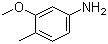 3-甲氧基-4-甲基苯胺分子结构 (CAS 16452-01-0)