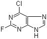 2-氟-6-氯嘌呤分子结构 (CAS 1651-29-2)
