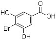 4-溴-3,5-二羟基苯甲酸分子结构 (CAS 16534-12-6)