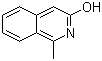 3-羟基-1-甲基异喹啉分子结构 (CAS 16535-89-0)