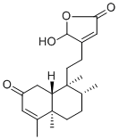 5-羟基-4-[2-(1,2,3,4,4a,7,8,8a-八氢-1,2,4a,5-四甲基-7-氧代-1-萘基)乙基]-2(5H)-呋喃酮分子结构 (CAS 165459-53-0)
