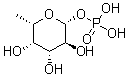 6-脱氧-beta-L-半乳糖 1-磷酸酯分子结构 (CAS 16562-59-7)