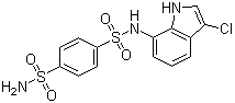 Indisulam分子结构 (CAS 165668-41-7)