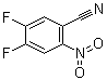 4,5-二氟-2-硝基苯甲腈分子结构 (CAS 165671-05-6)