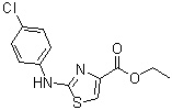2-[(4-氯苯基)氨基]-4-噻唑羧酸乙酯分子结构 (CAS 165682-93-9)