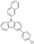 3-(4-Chlorophenyl)-9-(2-naphthalenyl)-9H-carbazole molecular structure (CAS 1657017-43-0)