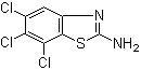 5,6,7-三氯-2-苯并噻唑胺分子结构 (CAS 16582-61-9)
