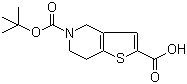 5-叔丁氧羰基-4,5,6,7-四氢噻吩并[3,2-c]吡啶-2-羧酸分子结构 (CAS 165947-48-8)