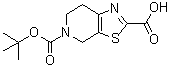 5-(叔丁氧羰基)-4,5,6,7-四氢噻唑并[5,4-c]吡啶-2-羧酸分子结构 (CAS 165948-21-0)