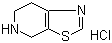 4,5,6,7-四氢噻唑并[5,4-c]吡啶盐酸盐分子结构 (CAS 165948-23-2)
