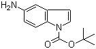 1-Boc-5-氨基吲哚分子结构 (CAS 166104-20-7)
