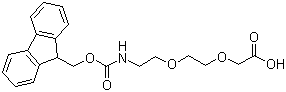 [2-[2-(Fmoc-氨基)乙氧基]乙氧基]乙酸分子结构 (CAS 166108-71-0)