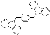 9,9'-[1,4-亚苯基二(亚甲基)]二-9H-咔唑分子结构 (CAS 166256-60-6)