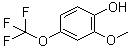 2-甲氧基-4-(三氟甲氧基)苯酚分子结构 (CAS 166312-49-8)