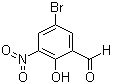 5-溴-3-硝基水杨醛分子结构 (CAS 16634-88-1)