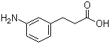 3-(3-氨基苯基)丙酸分子结构 (CAS 1664-54-6)