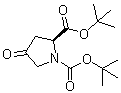 (2S)-4-Oxo-1,2-pyrrolidinedicarboxylic acid 1,2-bis(1,1-dimethylethyl) ester molecular structure (CAS 166410-05-5)