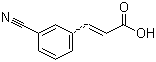 3-氰基肉桂酸分子结构 (CAS 16642-93-6)