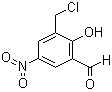 3-氯甲基-5-硝基水杨醛分子结构 (CAS 16644-30-7)
