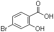 2-羟基-4-溴苯甲酸分子结构 (CAS 1666-28-0)