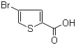 4-溴噻吩-2-甲酸分子结构 (CAS 16694-18-1)