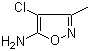 4-Chloro-3-methyl-5-isoxazolamine molecular structure (CAS 166964-09-6)