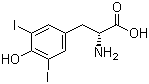 3,5-二碘-D-酪氨酸分子结构 (CAS 16711-71-0)