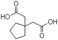 1,1-环戊烷二乙酸分子结构 (CAS 16713-66-9)